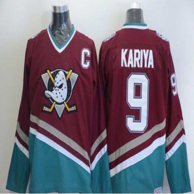 Men's Anaheim Ducks Custom Red Stitched Jersey