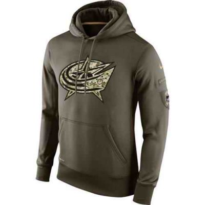 Men's Columbus Blue Jackets Nike Salute To Service NHL Hoodie