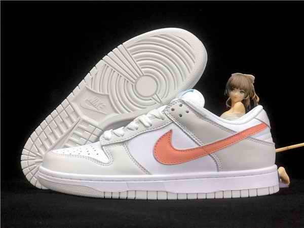 Men's Dunk Low SB White/Grey Shoes 0128