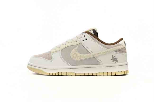 Men's Dunk Low Cream/Grey Shoes 0380