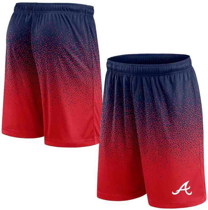 Men's Atlanta Braves Navy/Red Ombre Shorts