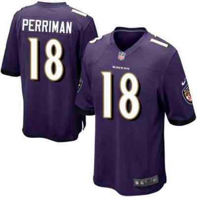 Nike Ravens #18 Breshad Perriman Purple Team Color Youth Stitched NFL New Elite Jersey