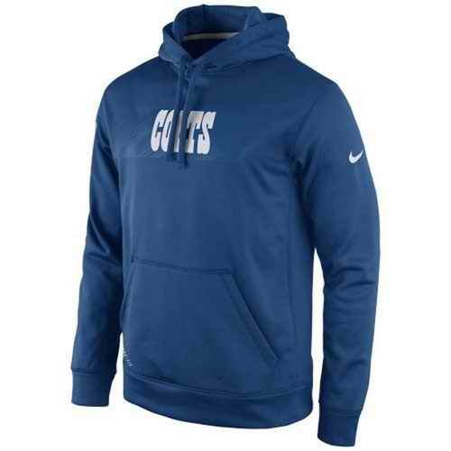 Indianapolis Colts Nike KO Speed Wordmark Performance Hoodie Royal Blue