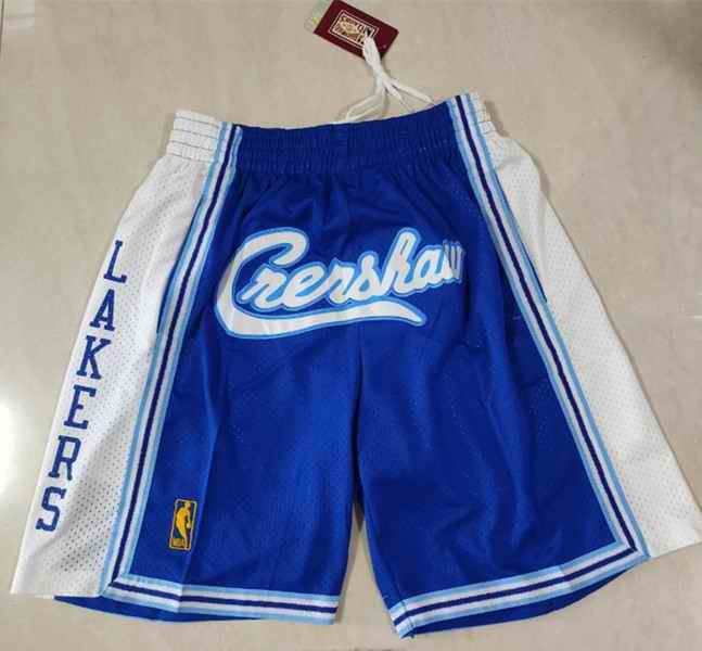 Men's Los Angeles Lakers Blue Shorts (Run Small)