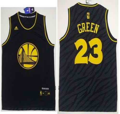 Warriors #23 Draymond Green Black Precious Metals Fashion Stitched NBA Jersey