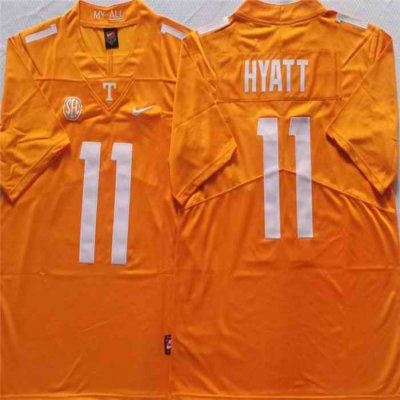 Tennessee Volunteers #11 HYATT Orange Stitched Jersey