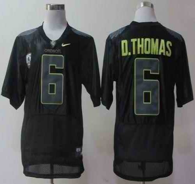 Ducks #6 De'Anthony Thomas Black Pro Combat Pac-12 Stitched NCAA Jersey