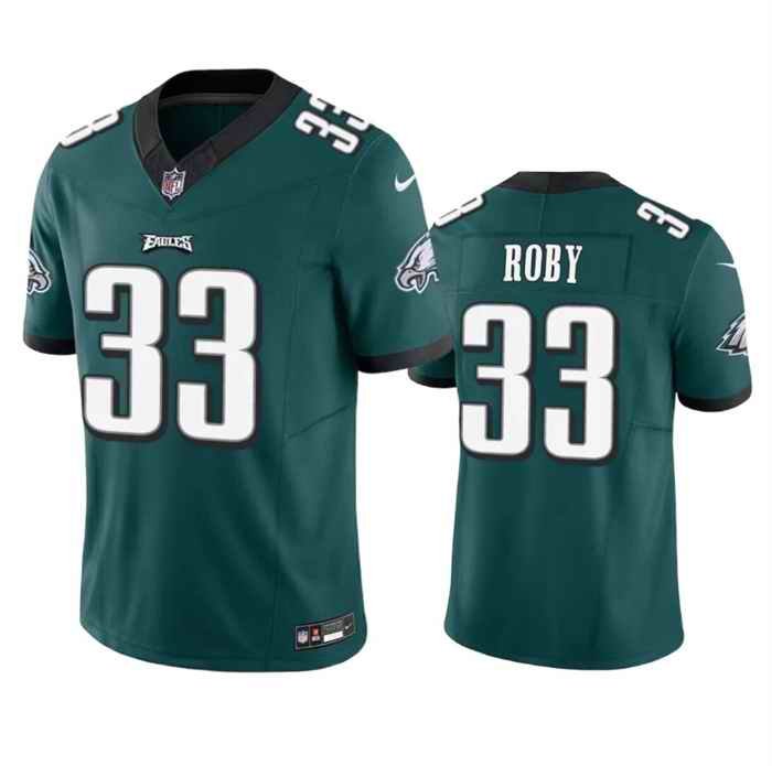 Men's Philadelphia Eagles #33 Bradley Roby Green 2023 F.U.S.E. Vapor Untouchable Limited Stitched Football Jersey