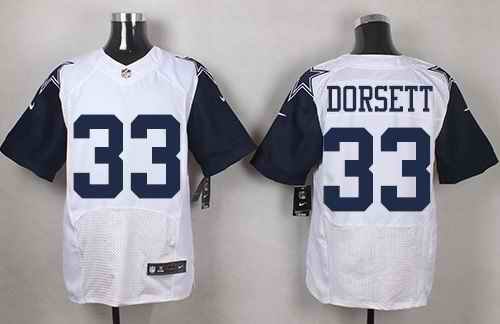 Nike Cowboys #33 Tony Dorsett White Men's Stitched NFL Elite Rush Jersey