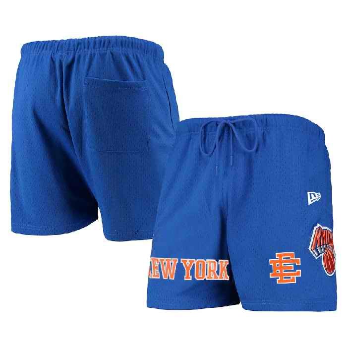 Men's New York Knicks Royal Shorts 001