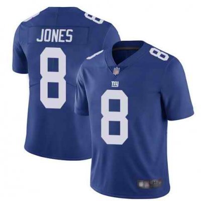 Youth New York Giants #8 Daniel Jones Blue Vapor Untouchable Limited Stitched NFL Jersey